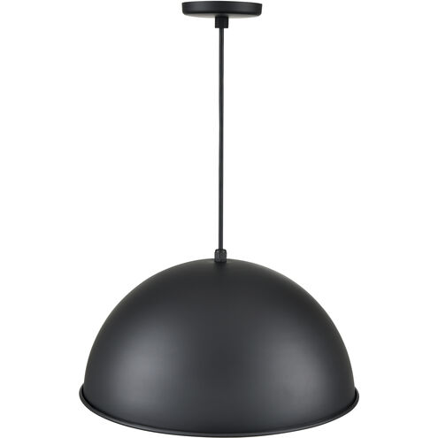 R Series 1 Light 18 inch Satin Black Outdoor Pendant